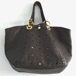 Steve Madden Small black bag with punchout detail